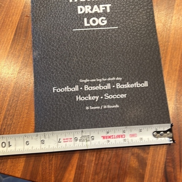 Fantasy Draft Log - Logbook for Fantasy Football and other fantasy sports - Picture 5 of 5